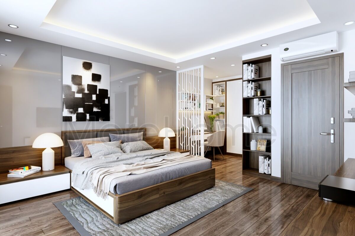 Trang trí nội thất phòng ngủ hiện đại, thoáng mát thiết kế nội thất chung cư